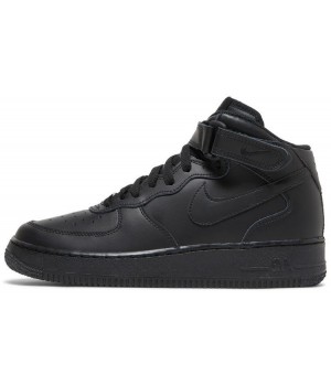 Nike Air Force 1 Mid High All Black Nike Air Force 1 Mid High All Black
