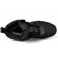 Nike Air Force 1 Lunar Duckboot All Black с мехом