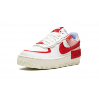 Nike Air Force 1 Shadow Red Cracked Leather