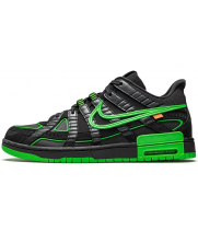 Кроссовки низкие Air force Nike Air зеленые с черным 