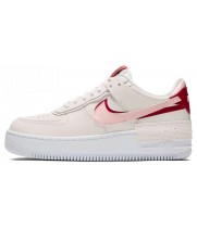 Nike air force 1 низкие белые с красным 