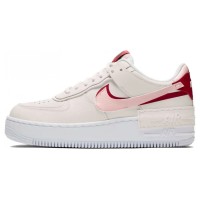 Nike air force 1 низкие белые с красным 