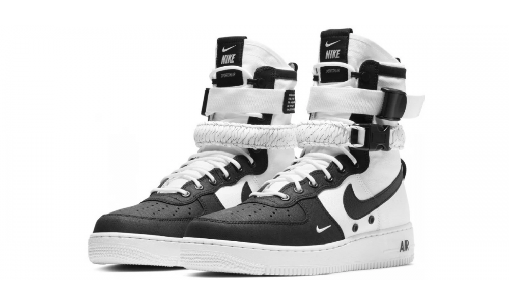 nike sf air force 1 black and white