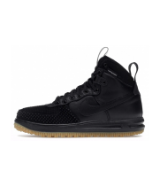 Кроссовки Nike Air Force 1 Lunar Duckboot с мехом Black