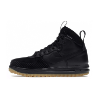 Кроссовки Nike Air Force 1 Lunar Duckboot с мехом Black
