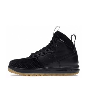 Кроссовки Nike Air Force 1 Lunar Duckboot с мехом Black
