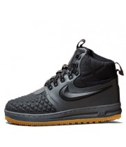 Кроссовки Nike Air Force 1 Lunar Duckboot с мехом Black/Grey
