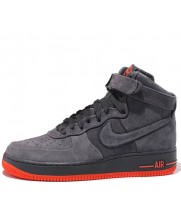 Кроссовки Nike Air Force 1 Mid '07 с мехом Grey/Red