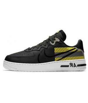 Кроссовки Air Force 1 Nike React 3M черные