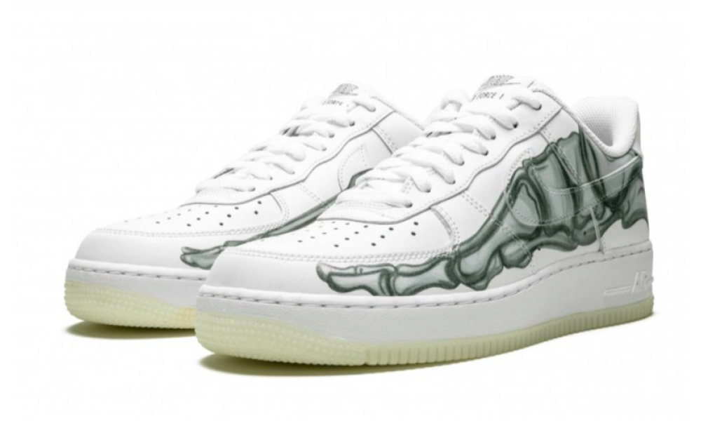nike air force 1 low skeleton white