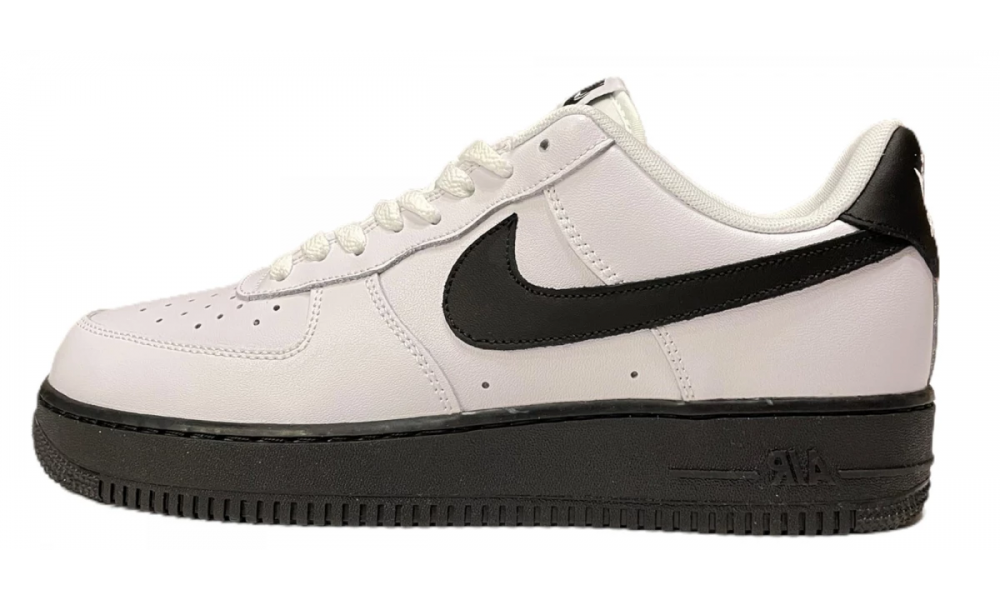 nike white and black air forces