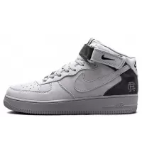 Nike Air Force 1 Mid Reigning Champ Dark Grey с мехом