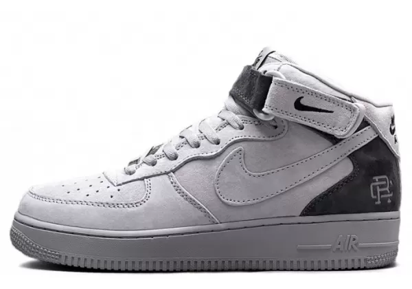 Nike Air Force 1 Mid Reigning Champ Dark Grey с мехом