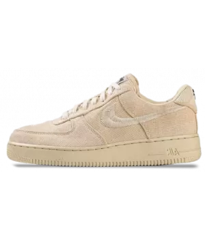 Кроссовки Nike Air Force 1 Stussy Fossil бежевые
